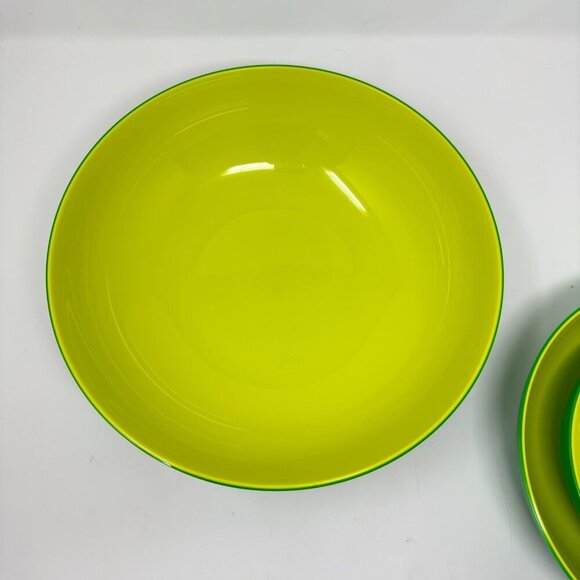 Tupperware Radiance Serving Bowls Container Set 3 Green MARGARITA VERDE PINO - Picture 7 of 15
